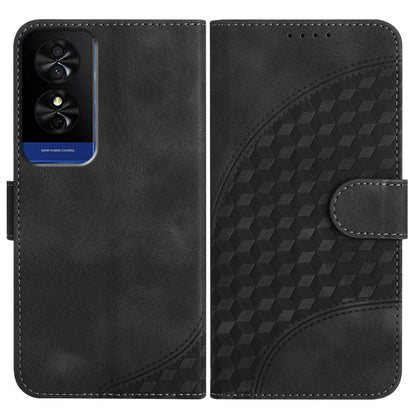 Elephant Head Embossed Phone Leather Case with Lanyard, For TCL K70 5G, For TCL K70 SE T453D, For TCL K70 Power 4G, For TCL NxtPaper 70 Pro 5G, For TCL 60 SE NxtPaper 5G, For TCL 60 SE / TCL 605, For TCL 60R 5G, For TCL 503                             ...