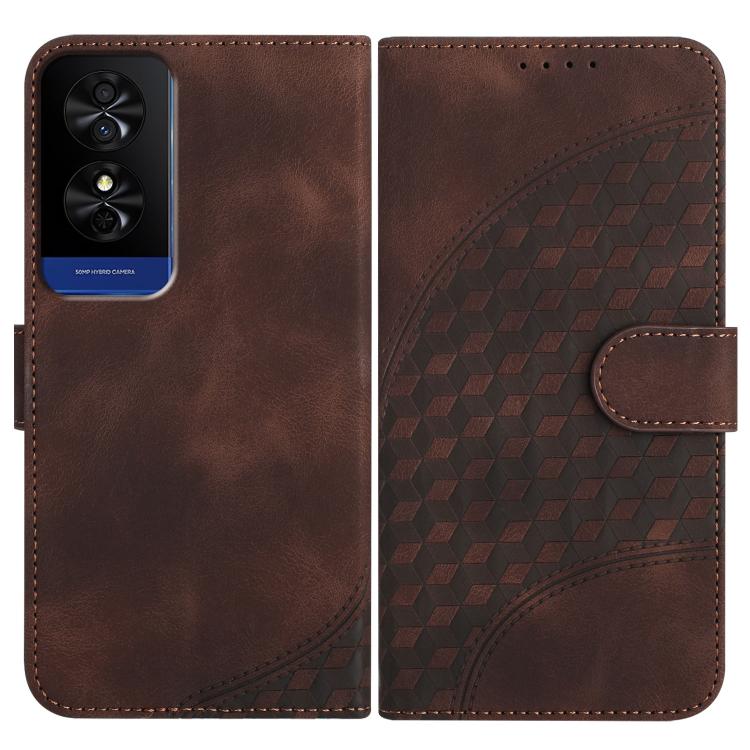 Elephant Head Embossed Phone Leather Case with Lanyard, For TCL K70 5G, For TCL K70 SE T453D, For TCL K70 Power 4G, For TCL NxtPaper 70 Pro 5G, For TCL 60 SE NxtPaper 5G, For TCL 60 SE / TCL 605, For TCL 60R 5G, For TCL 503                             ...