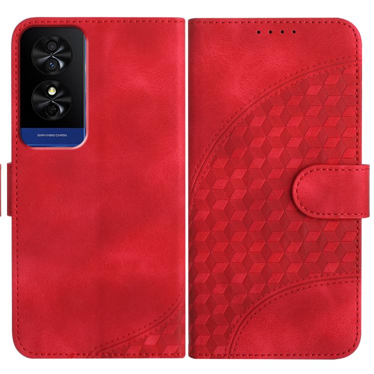 Elephant Head Embossed Phone Leather Case with Lanyard, For TCL K70 5G, For TCL K70 SE T453D, For TCL K70 Power 4G, For TCL NxtPaper 70 Pro 5G, For TCL 60 SE NxtPaper 5G, For TCL 60 SE / TCL 605, For TCL 60R 5G, For TCL 503                             ...