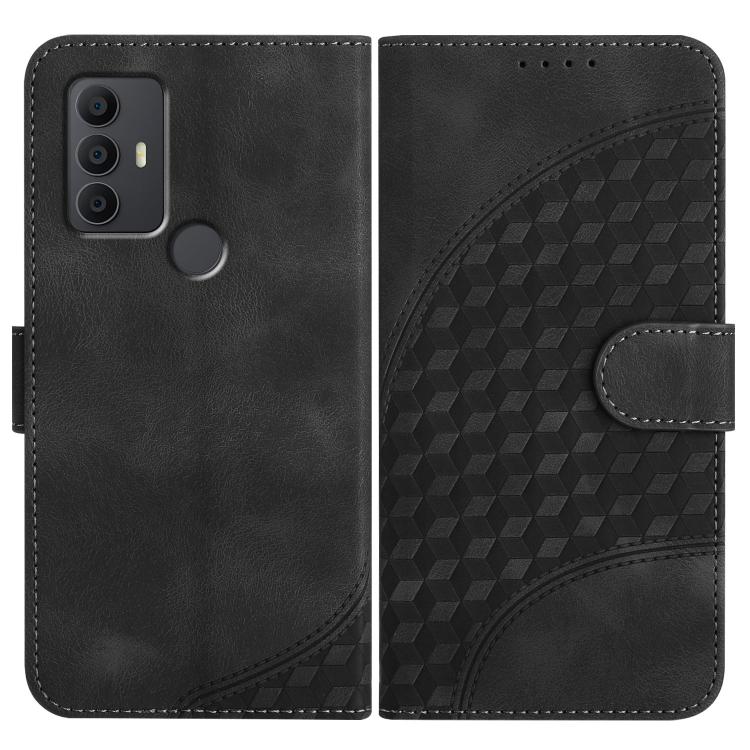 Elephant Head Embossed Phone Leather Case with Lanyard, For TCL 40 R 5G, For TCL 30 XL, For TCL 305 / 306 / 30E / 30 SE, For TCL Stylus 5G, For TCL 30T, For TCL 30 5G / 30+, For TCL 30 XE 5G, For TCL 20 R 5G