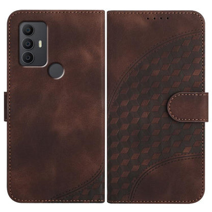 Elephant Head Embossed Phone Leather Case with Lanyard, For TCL 40 R 5G, For TCL 30 XL, For TCL 305 / 306 / 30E / 30 SE, For TCL Stylus 5G, For TCL 30T, For TCL 30 5G / 30+, For TCL 30 XE 5G, For TCL 20 R 5G