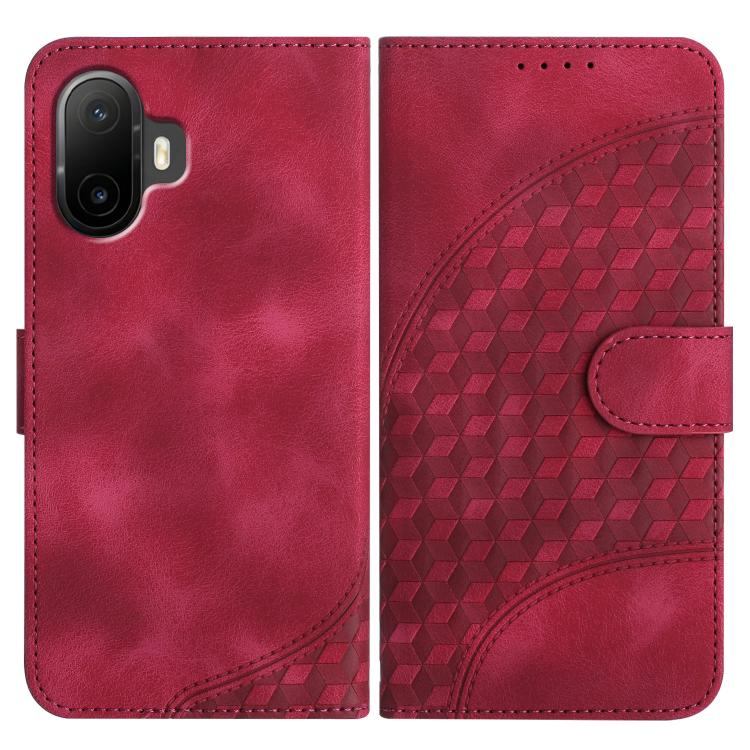 Elephant Head Embossed Phone Leather Case with Lanyard, For TCL K70 5G, For TCL K70 SE T453D, For TCL K70 Power 4G, For TCL NxtPaper 70 Pro 5G, For TCL 60 SE NxtPaper 5G, For TCL 60 SE / TCL 605, For TCL 60R 5G, For TCL 503                             ...
