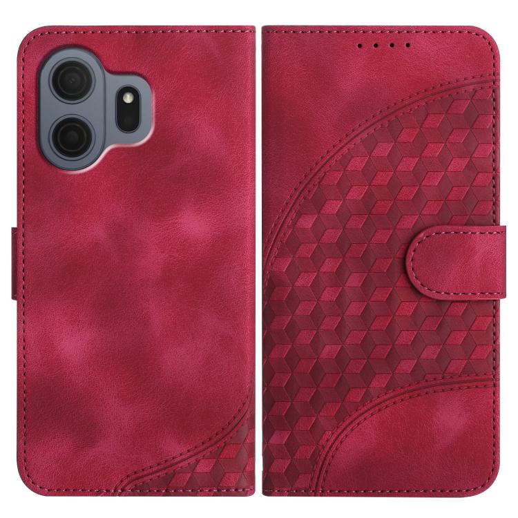 Elephant Head Embossed Phone Leather Case with Lanyard, For TCL K70 5G, For TCL K70 SE T453D, For TCL K70 Power 4G, For TCL NxtPaper 70 Pro 5G, For TCL 60 SE NxtPaper 5G, For TCL 60 SE / TCL 605, For TCL 60R 5G, For TCL 503                             ...