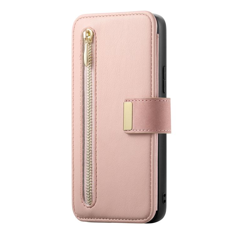 Ring Zipper Wallet RFID Blocking MagSafe Leather Phone Case, For Honor Play 80 Plus 5G, For Honor 600 Lite Global, For Honor 200 Pro, For Honor Play7T 5G