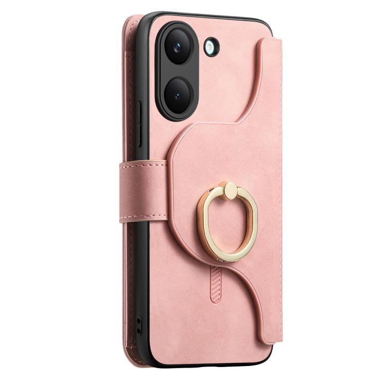 Ring Zipper Wallet RFID Blocking MagSafe Leather Phone Case, For Honor Play 80 Plus 5G, For Honor 600 Lite Global, For Honor 200 Pro, For Honor Play7T 5G