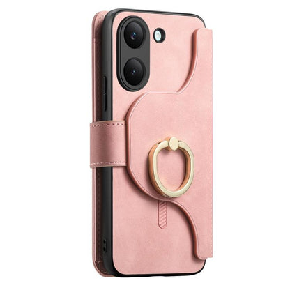 Ring Zipper Wallet RFID Blocking MagSafe Leather Phone Case, For Honor Play 80 Plus 5G, For Honor 600 Lite Global, For Honor 200 Pro, For Honor Play7T 5G