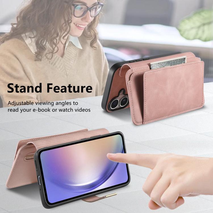 Ring Zipper Wallet RFID Blocking MagSafe Leather Phone Case, For Honor Play 80 Plus 5G, For Honor 600 Lite Global, For Honor 200 Pro, For Honor Play7T 5G