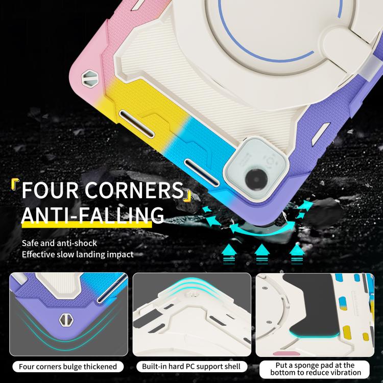 Armor Portable Rotating Ring Holder Silicone Tablet Case, For Honor Pad X9 Pro, For Honor Pad X9 / X8a