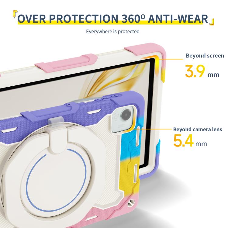 Armor Portable Rotating Ring Holder Silicone Tablet Case, For Honor Pad X9 Pro, For Honor Pad X9 / X8a
