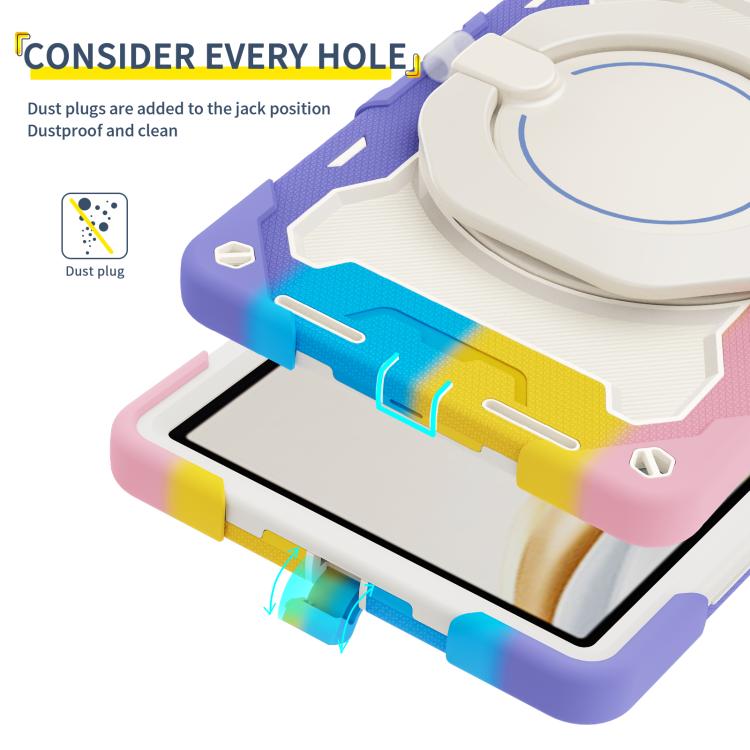 Armor Portable Rotating Ring Holder Silicone Tablet Case, For Honor Pad X9 Pro, For Honor Pad X9 / X8a