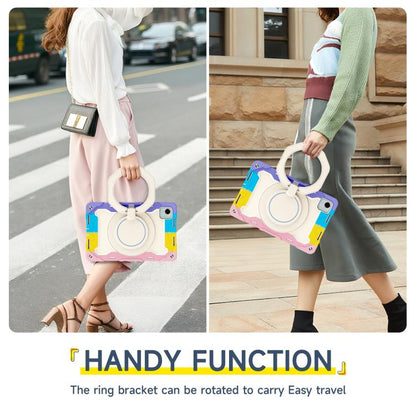 Armor Portable Rotating Ring Holder Silicone Tablet Case, For Honor Pad X9 Pro, For Honor Pad X9 / X8a