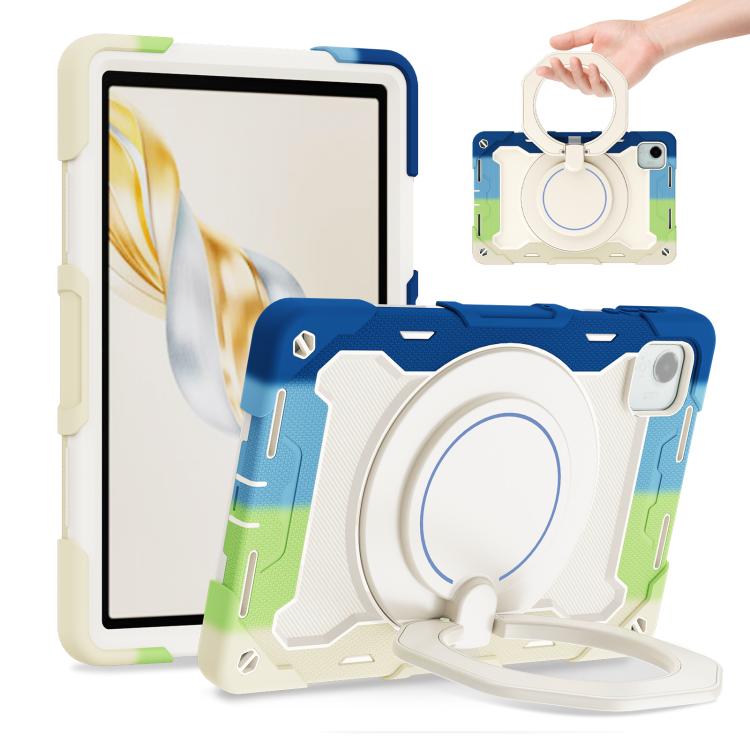 Armor Portable Rotating Ring Holder Silicone Tablet Case, For Honor Pad X9 Pro, For Honor Pad X9 / X8a