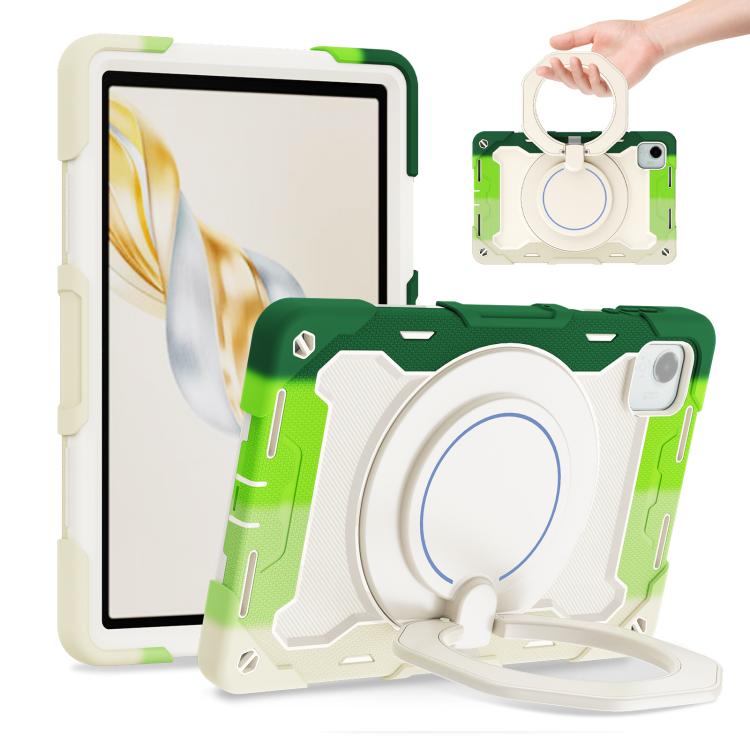 Armor Portable Rotating Ring Holder Silicone Tablet Case, For Honor Pad X9 Pro, For Honor Pad X9 / X8a