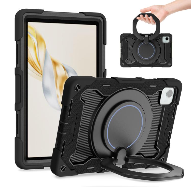 Armor Portable Rotating Ring Holder Silicone Tablet Case, For Honor Pad X9 Pro, For Honor Pad X9 / X8a