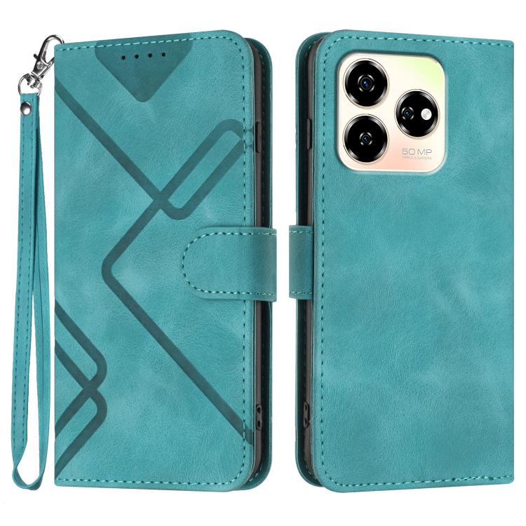 Line Pattern Skin Feel Leather Phone Case, For ZTE Blade A35e 4G, For ZTE Blade A35e Global, For ZTE Blade A35e Brazil, For ZTE nubia Music 2, For ZTE nubia S 5G A403ZT, For ZTE Blade V70 Design, For ZTE Blade A35 Lite, For ZTE Blade V70               ...