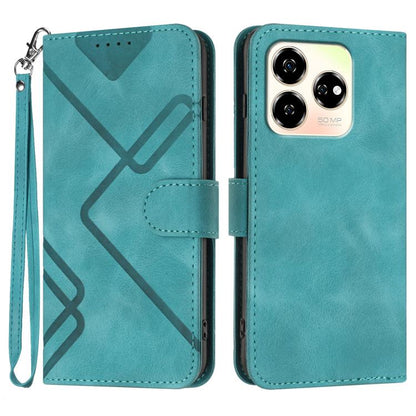 Line Pattern Skin Feel Leather Phone Case, For ZTE Blade A35e 4G, For ZTE Blade A35e Global, For ZTE Blade A35e Brazil, For ZTE nubia Music 2, For ZTE nubia S 5G A403ZT, For ZTE Blade V70 Design, For ZTE Blade A35 Lite, For ZTE Blade V70               ...
