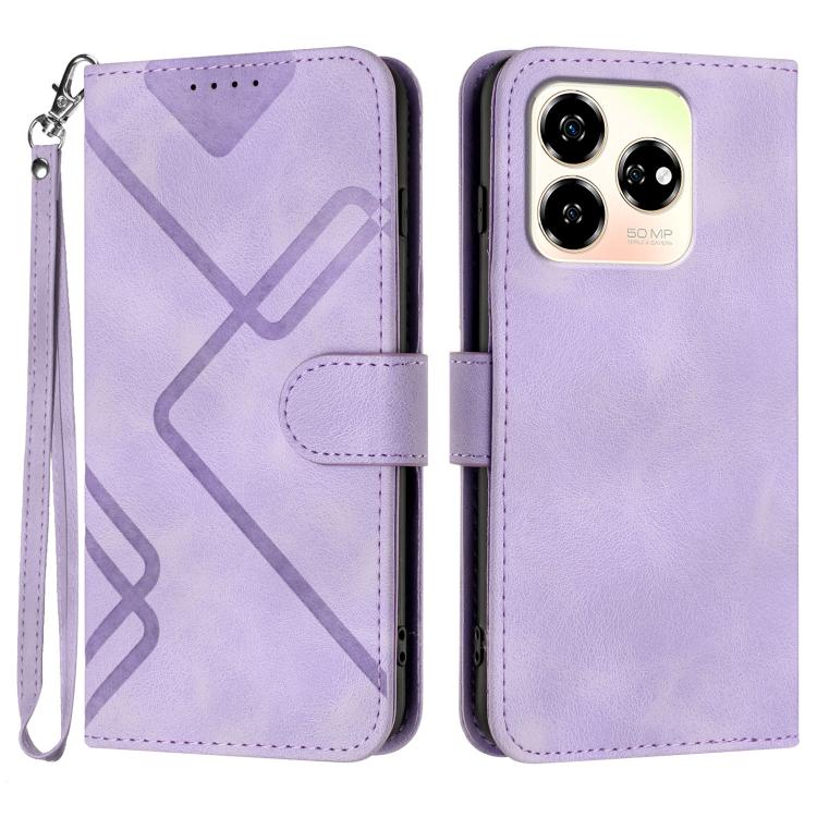Line Pattern Skin Feel Leather Phone Case, For ZTE Blade A35e 4G, For ZTE Blade A35e Global, For ZTE Blade A35e Brazil, For ZTE nubia Music 2, For ZTE nubia S 5G A403ZT, For ZTE Blade V70 Design, For ZTE Blade A35 Lite, For ZTE Blade V70               ...