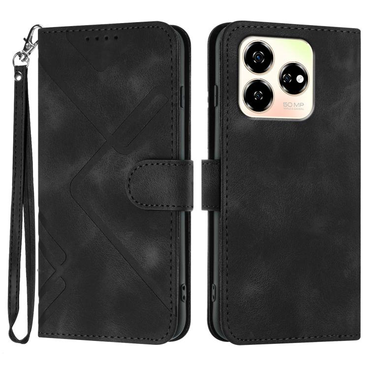 Line Pattern Skin Feel Leather Phone Case, For ZTE Blade A35e 4G, For ZTE Blade A35e Global, For ZTE Blade A35e Brazil, For ZTE nubia Music 2, For ZTE nubia S 5G A403ZT, For ZTE Blade V70 Design, For ZTE Blade A35 Lite, For ZTE Blade V70               ...