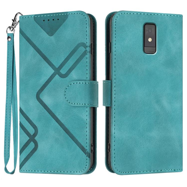 Line Pattern Skin Feel Leather Phone Case, For ZTE nubia Focus Pro, For ZTE nubia Music, For ZTE Blade A34, For ZTE nubia Z60 Ultra, For ZTE Blade A54, For ZTE Blade A73 4G / Blade V50 Design 4G, For ZTE Blade A73 5G, For ZTE Blade V50 Vita            ...