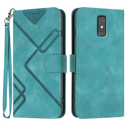 Line Pattern Skin Feel Leather Phone Case, For ZTE nubia Focus Pro, For ZTE nubia Music, For ZTE Blade A34, For ZTE nubia Z60 Ultra, For ZTE Blade A54, For ZTE Blade A73 4G / Blade V50 Design 4G, For ZTE Blade A73 5G, For ZTE Blade V50 Vita            ...