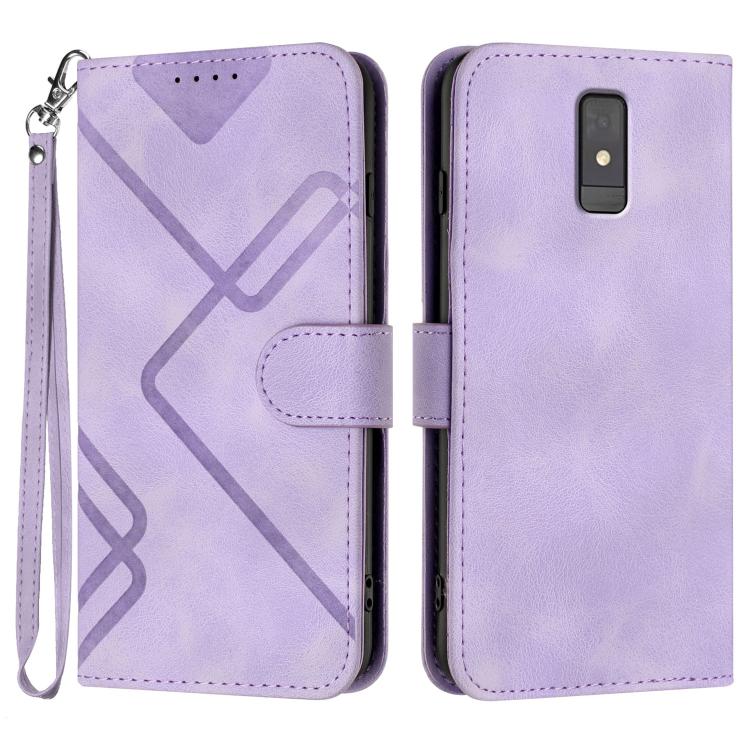 Line Pattern Skin Feel Leather Phone Case, For ZTE nubia Focus Pro, For ZTE nubia Music, For ZTE Blade A34, For ZTE nubia Z60 Ultra, For ZTE Blade A54, For ZTE Blade A73 4G / Blade V50 Design 4G, For ZTE Blade A73 5G, For ZTE Blade V50 Vita            ...