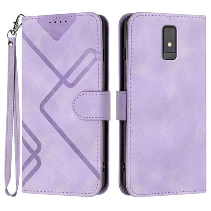 Line Pattern Skin Feel Leather Phone Case, For ZTE nubia Focus Pro, For ZTE nubia Music, For ZTE Blade A34, For ZTE nubia Z60 Ultra, For ZTE Blade A54, For ZTE Blade A73 4G / Blade V50 Design 4G, For ZTE Blade A73 5G, For ZTE Blade V50 Vita            ...