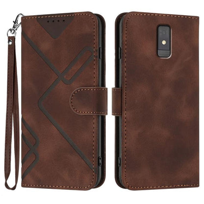 Line Pattern Skin Feel Leather Phone Case, For ZTE nubia Focus Pro, For ZTE nubia Music, For ZTE Blade A34, For ZTE nubia Z60 Ultra, For ZTE Blade A54, For ZTE Blade A73 4G / Blade V50 Design 4G, For ZTE Blade A73 5G, For ZTE Blade V50 Vita            ...