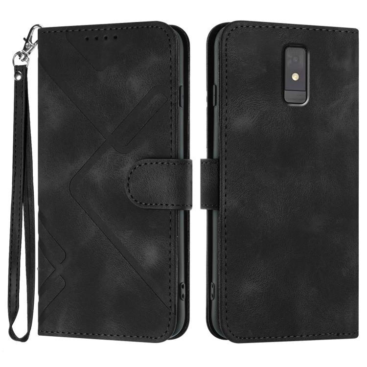 Line Pattern Skin Feel Leather Phone Case, For ZTE nubia Focus Pro, For ZTE nubia Music, For ZTE Blade A34, For ZTE nubia Z60 Ultra, For ZTE Blade A54, For ZTE Blade A73 4G / Blade V50 Design 4G, For ZTE Blade A73 5G, For ZTE Blade V50 Vita            ...