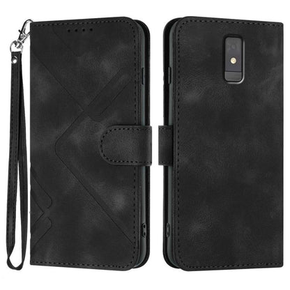 Line Pattern Skin Feel Leather Phone Case, For ZTE nubia Focus Pro, For ZTE nubia Music, For ZTE Blade A34, For ZTE nubia Z60 Ultra, For ZTE Blade A54, For ZTE Blade A73 4G / Blade V50 Design 4G, For ZTE Blade A73 5G, For ZTE Blade V50 Vita            ...