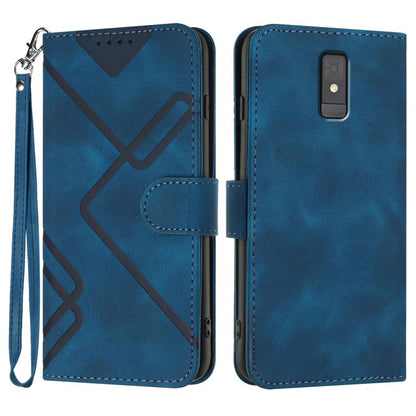 Line Pattern Skin Feel Leather Phone Case, For ZTE nubia Focus Pro, For ZTE nubia Music, For ZTE Blade A34, For ZTE nubia Z60 Ultra, For ZTE Blade A54, For ZTE Blade A73 4G / Blade V50 Design 4G, For ZTE Blade A73 5G, For ZTE Blade V50 Vita            ...