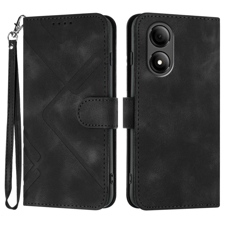 Line Pattern Skin Feel Leather Phone Case, For ZTE nubia Focus Pro, For ZTE nubia Music, For ZTE Blade A34, For ZTE nubia Z60 Ultra, For ZTE Blade A54, For ZTE Blade A73 4G / Blade V50 Design 4G, For ZTE Blade A73 5G, For ZTE Blade V50 Vita            ...