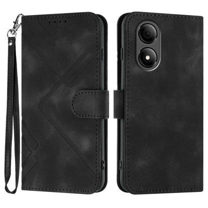 Line Pattern Skin Feel Leather Phone Case, For ZTE nubia Focus Pro, For ZTE nubia Music, For ZTE Blade A34, For ZTE nubia Z60 Ultra, For ZTE Blade A54, For ZTE Blade A73 4G / Blade V50 Design 4G, For ZTE Blade A73 5G, For ZTE Blade V50 Vita            ...