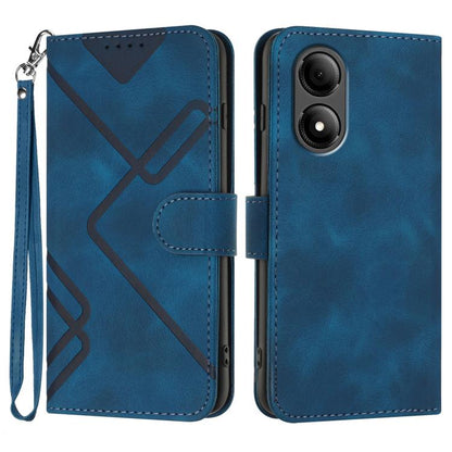 Line Pattern Skin Feel Leather Phone Case, For ZTE nubia Focus Pro, For ZTE nubia Music, For ZTE Blade A34, For ZTE nubia Z60 Ultra, For ZTE Blade A54, For ZTE Blade A73 4G / Blade V50 Design 4G, For ZTE Blade A73 5G, For ZTE Blade V50 Vita            ...
