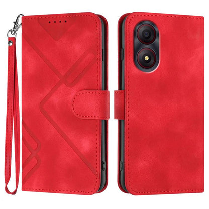 Line Pattern Skin Feel Leather Phone Case, For ZTE nubia Focus Pro, For ZTE nubia Music, For ZTE Blade A34, For ZTE nubia Z60 Ultra, For ZTE Blade A54, For ZTE Blade A73 4G / Blade V50 Design 4G, For ZTE Blade A73 5G, For ZTE Blade V50 Vita            ...