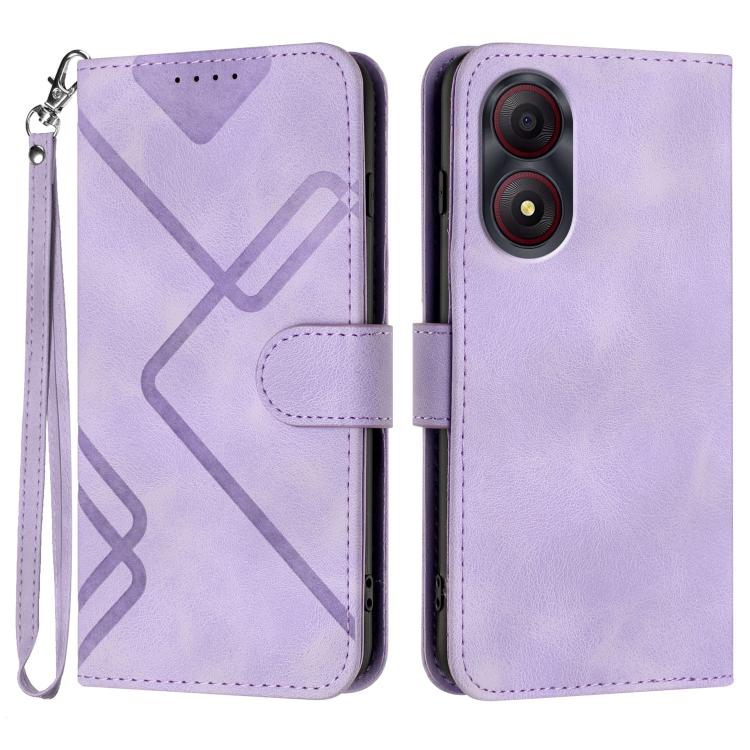 Line Pattern Skin Feel Leather Phone Case, For ZTE nubia Focus Pro, For ZTE nubia Music, For ZTE Blade A34, For ZTE nubia Z60 Ultra, For ZTE Blade A54, For ZTE Blade A73 4G / Blade V50 Design 4G, For ZTE Blade A73 5G, For ZTE Blade V50 Vita            ...