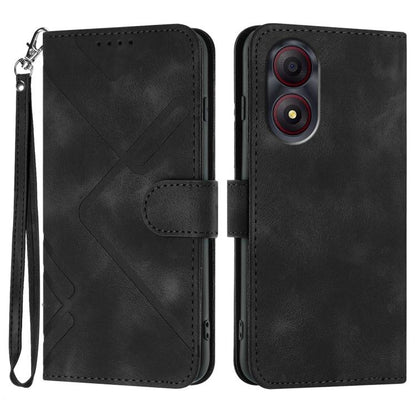 Line Pattern Skin Feel Leather Phone Case, For ZTE nubia Focus Pro, For ZTE nubia Music, For ZTE Blade A34, For ZTE nubia Z60 Ultra, For ZTE Blade A54, For ZTE Blade A73 4G / Blade V50 Design 4G, For ZTE Blade A73 5G, For ZTE Blade V50 Vita            ...