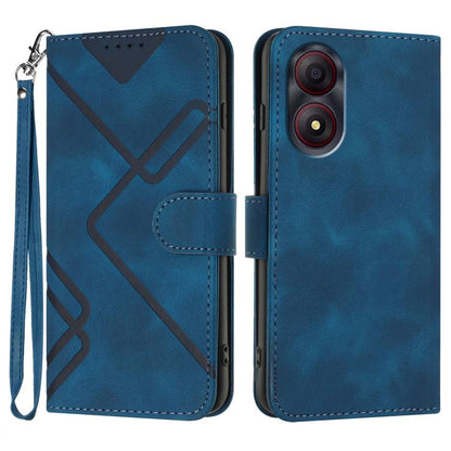 Line Pattern Skin Feel Leather Phone Case, For ZTE nubia Focus Pro, For ZTE nubia Music, For ZTE Blade A34, For ZTE nubia Z60 Ultra, For ZTE Blade A54, For ZTE Blade A73 4G / Blade V50 Design 4G, For ZTE Blade A73 5G, For ZTE Blade V50 Vita            ...