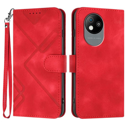 Line Pattern Skin Feel Leather Phone Case, For ZTE Blade A35e 4G, For ZTE Blade A35e Global, For ZTE Blade A35e Brazil, For ZTE nubia Music 2, For ZTE nubia S 5G A403ZT, For ZTE Blade V70 Design, For ZTE Blade A35 Lite, For ZTE Blade V70               ...