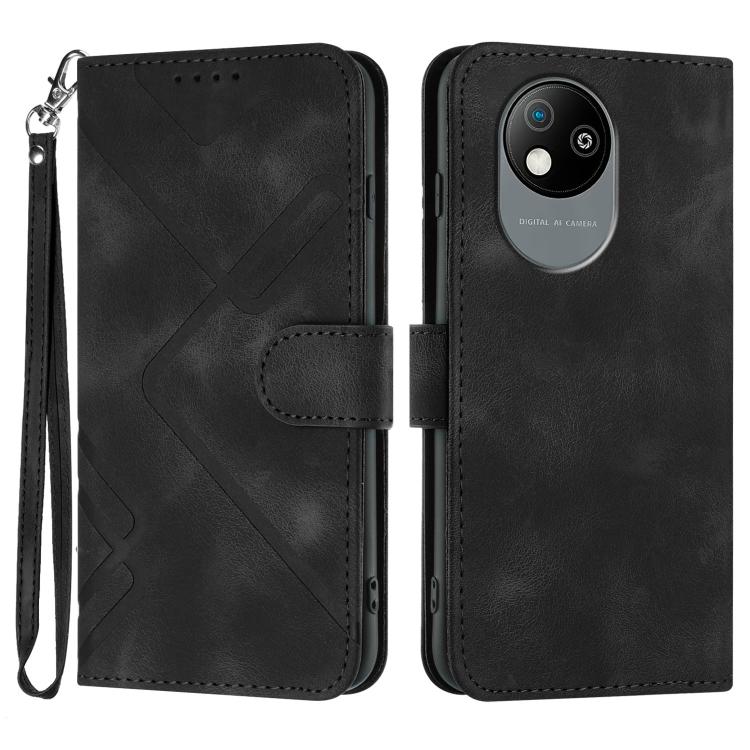 Line Pattern Skin Feel Leather Phone Case, For ZTE Blade A35e 4G, For ZTE Blade A35e Global, For ZTE Blade A35e Brazil, For ZTE nubia Music 2, For ZTE nubia S 5G A403ZT, For ZTE Blade V70 Design, For ZTE Blade A35 Lite, For ZTE Blade V70               ...