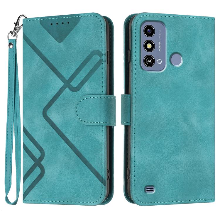 Line Pattern Skin Feel Leather Phone Case, For ZTE nubia Focus Pro, For ZTE nubia Music, For ZTE Blade A34, For ZTE nubia Z60 Ultra, For ZTE Blade A54, For ZTE Blade A73 4G / Blade V50 Design 4G, For ZTE Blade A73 5G, For ZTE Blade V50 Vita            ...