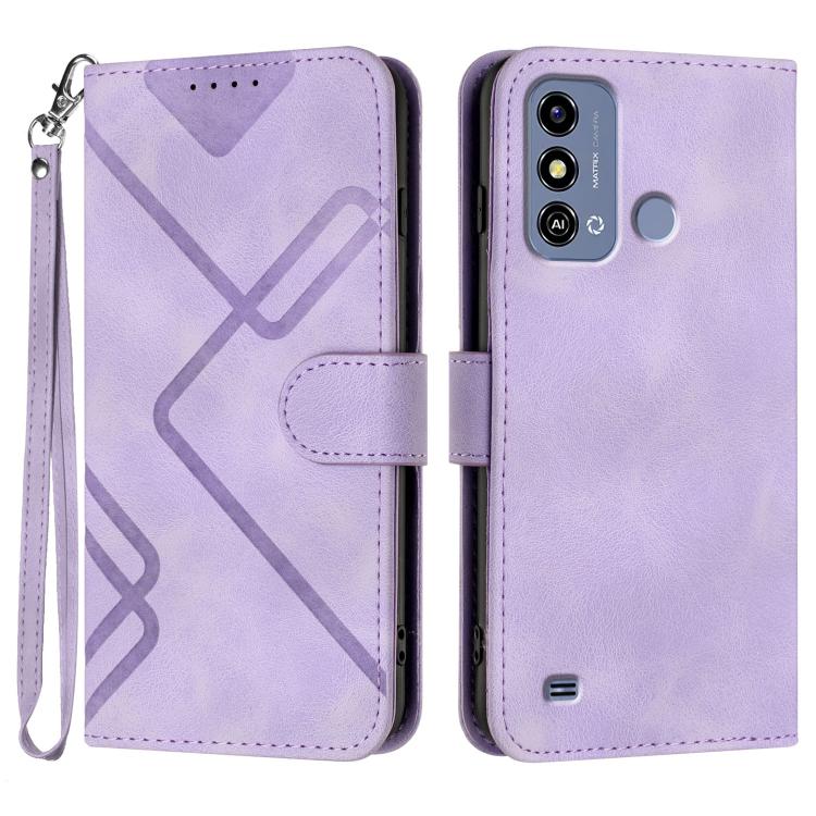 Line Pattern Skin Feel Leather Phone Case, For ZTE nubia Focus Pro, For ZTE nubia Music, For ZTE Blade A34, For ZTE nubia Z60 Ultra, For ZTE Blade A54, For ZTE Blade A73 4G / Blade V50 Design 4G, For ZTE Blade A73 5G, For ZTE Blade V50 Vita            ...