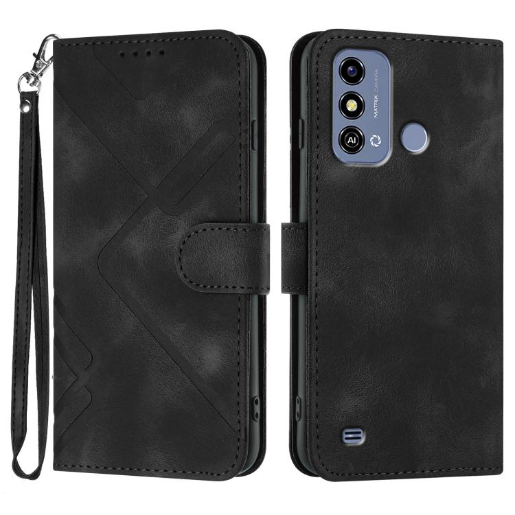 Line Pattern Skin Feel Leather Phone Case, For ZTE nubia Focus Pro, For ZTE nubia Music, For ZTE Blade A34, For ZTE nubia Z60 Ultra, For ZTE Blade A54, For ZTE Blade A73 4G / Blade V50 Design 4G, For ZTE Blade A73 5G, For ZTE Blade V50 Vita            ...