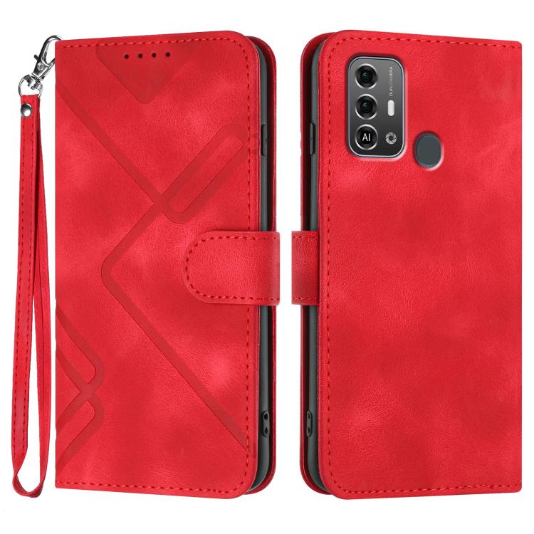 Line Pattern Skin Feel Leather Phone Case, For ZTE nubia Focus Pro, For ZTE nubia Music, For ZTE Blade A34, For ZTE nubia Z60 Ultra, For ZTE Blade A54, For ZTE Blade A73 4G / Blade V50 Design 4G, For ZTE Blade A73 5G, For ZTE Blade V50 Vita            ...