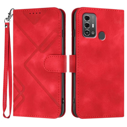 Line Pattern Skin Feel Leather Phone Case, For ZTE nubia Focus Pro, For ZTE nubia Music, For ZTE Blade A34, For ZTE nubia Z60 Ultra, For ZTE Blade A54, For ZTE Blade A73 4G / Blade V50 Design 4G, For ZTE Blade A73 5G, For ZTE Blade V50 Vita            ...