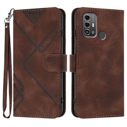 Line Pattern Skin Feel Leather Phone Case, For ZTE nubia Focus Pro, For ZTE nubia Music, For ZTE Blade A34, For ZTE nubia Z60 Ultra, For ZTE Blade A54, For ZTE Blade A73 4G / Blade V50 Design 4G, For ZTE Blade A73 5G, For ZTE Blade V50 Vita            ...