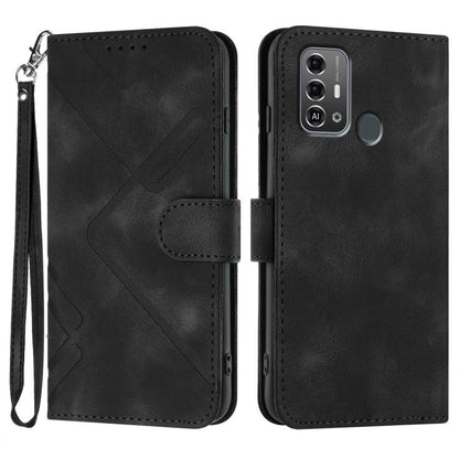 Line Pattern Skin Feel Leather Phone Case, For ZTE nubia Focus Pro, For ZTE nubia Music, For ZTE Blade A34, For ZTE nubia Z60 Ultra, For ZTE Blade A54, For ZTE Blade A73 4G / Blade V50 Design 4G, For ZTE Blade A73 5G, For ZTE Blade V50 Vita            ...