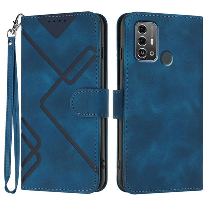 Line Pattern Skin Feel Leather Phone Case, For ZTE nubia Focus Pro, For ZTE nubia Music, For ZTE Blade A34, For ZTE nubia Z60 Ultra, For ZTE Blade A54, For ZTE Blade A73 4G / Blade V50 Design 4G, For ZTE Blade A73 5G, For ZTE Blade V50 Vita            ...