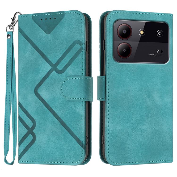 Line Pattern Skin Feel Leather Phone Case, For ZTE nubia Focus Pro, For ZTE nubia Music, For ZTE Blade A34, For ZTE nubia Z60 Ultra, For ZTE Blade A54, For ZTE Blade A73 4G / Blade V50 Design 4G, For ZTE Blade A73 5G, For ZTE Blade V50 Vita            ...