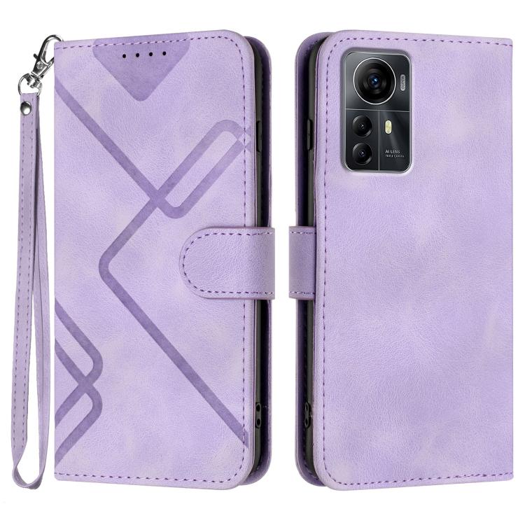 Line Pattern Skin Feel Leather Phone Case, For ZTE nubia Focus Pro, For ZTE nubia Music, For ZTE Blade A34, For ZTE nubia Z60 Ultra, For ZTE Blade A54, For ZTE Blade A73 4G / Blade V50 Design 4G, For ZTE Blade A73 5G, For ZTE Blade V50 Vita            ...