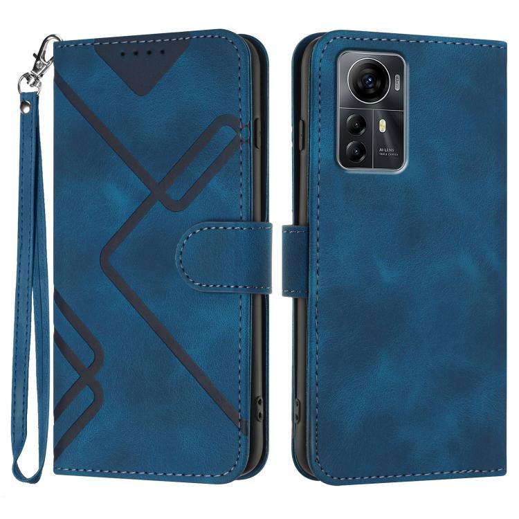 Line Pattern Skin Feel Leather Phone Case, For ZTE nubia Focus Pro, For ZTE nubia Music, For ZTE Blade A34, For ZTE nubia Z60 Ultra, For ZTE Blade A54, For ZTE Blade A73 4G / Blade V50 Design 4G, For ZTE Blade A73 5G, For ZTE Blade V50 Vita            ...